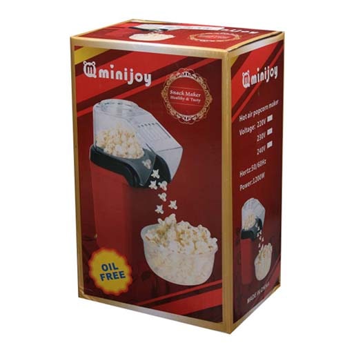 Popcorn Maker | Oil Free Popcorn Maker | Hot Air Popping | Popcorn Maker for Kids | Portable Popcorn Maker